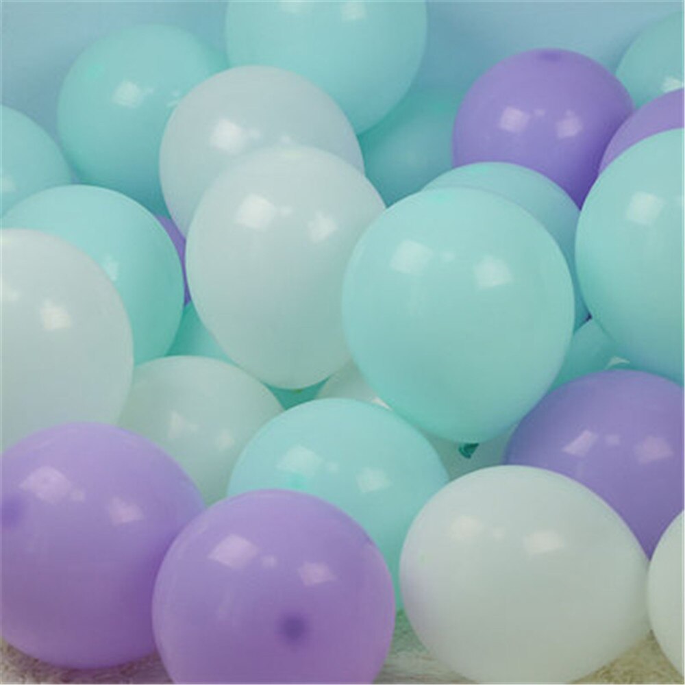 Ballons Macaron couleur sirène en Latex, 30 pièces, 5/10/12 pouces, décoration pour fête d&#39;anniversaire, noël, mariage, réception pour bébé