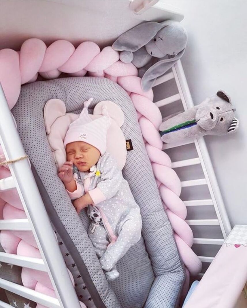 2M noworodka łóżeczko dla dziecka zderzak czysta tkania pluszowy węzeł osłona robić łóżeczka poduszka dla dzieci poduszki łóżeczko dziecięce ochraniacz zderzak...