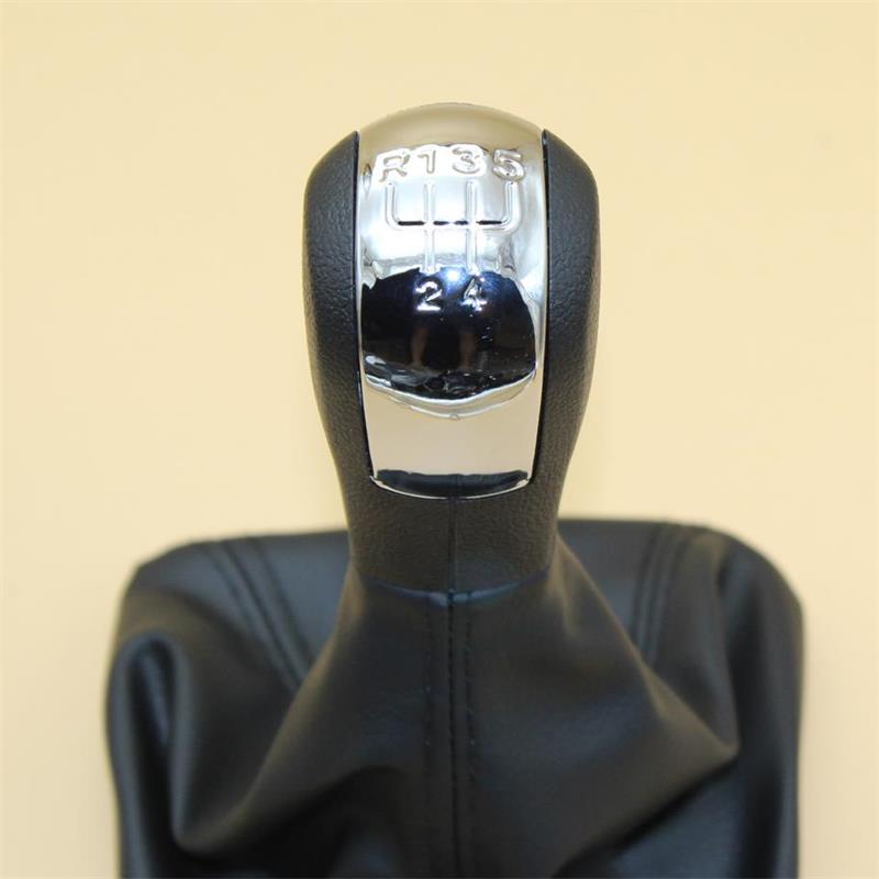 5 / 6 velocidad perilla de caja de cambios de cuero de arranque para Skoda Octavia 2 A5 A6 2004, 2005, 2006, 2007, , , , , ,: 5 Speed