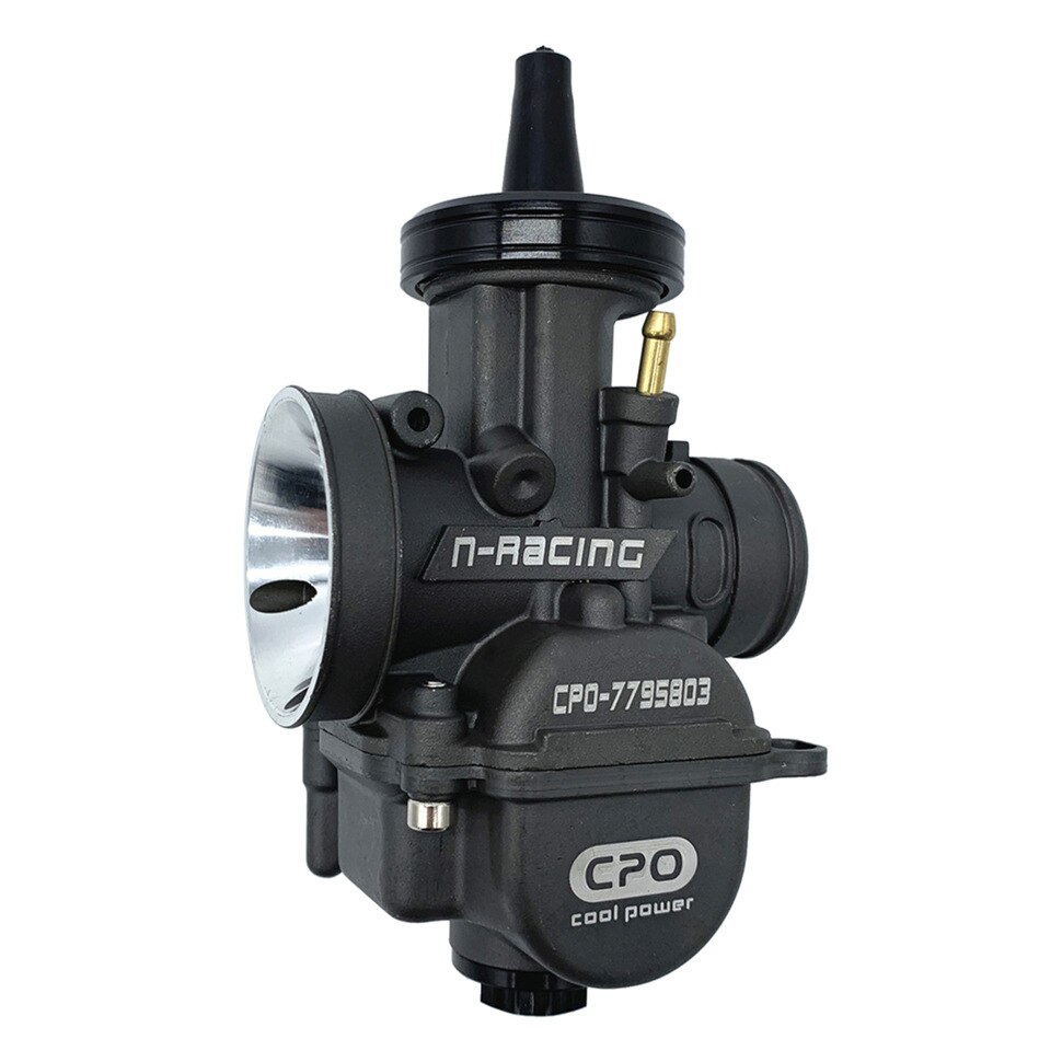 Cpo peo carb n pwk 24 26 28 30 32mm moottoripyörä moottoripyörä kilpa kaasutin 30mm moottorijärjestelmää hondalle tehosuihkulla