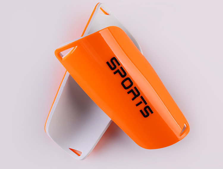 1 Pair Soccer Shin Guards Pads For Adult/Kids Football Shin Pads Leg Sleeves Knee Support Sock fast: orange / For Adult