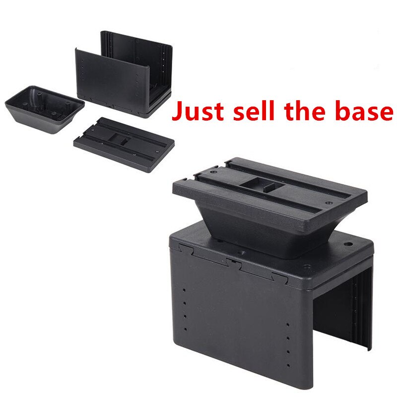 Til citroen  c3 armlæn boks central butik indhold boks dekoration produkter tilbehør med usb interface: Kun sort base