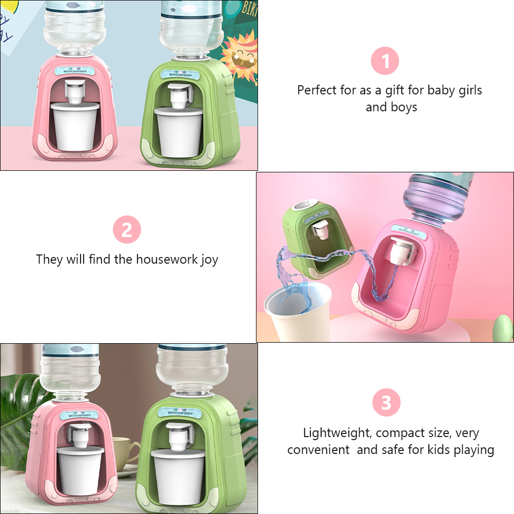 1 Set of Mini Water Dispenser Simulated Water Dispenser Children Mini House