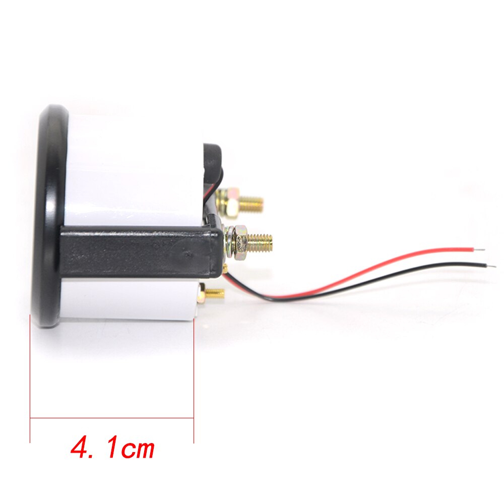 DC12V 2" 52mm Fuel Level Gauge Car Meter White LED Light With Fuel Float Sensor Automotive Gauges Black Rim For Car Auto Boat