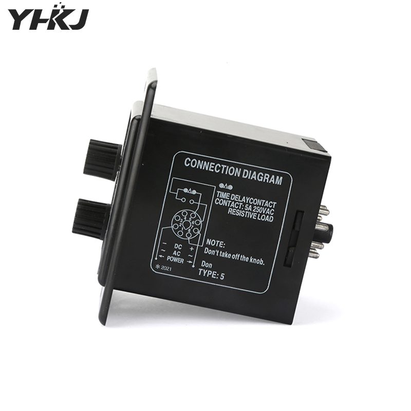 Adjustable Dual Time Relay Repeat Cycle Timer ATDV-Y ON OFF 3S/6S/12S/30S/60S/3M/6M/12M/30M/60M 220V Twin Timer With Socket Base
