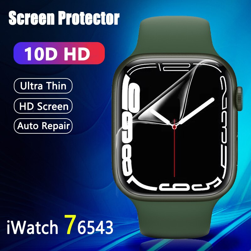 Film For Apple Watch 45mm 41mm 44mm 40mm 42mm 38mm Screen Protector (Not Glass) iwatch Protector apple watch series 7 6 5 4 3 se