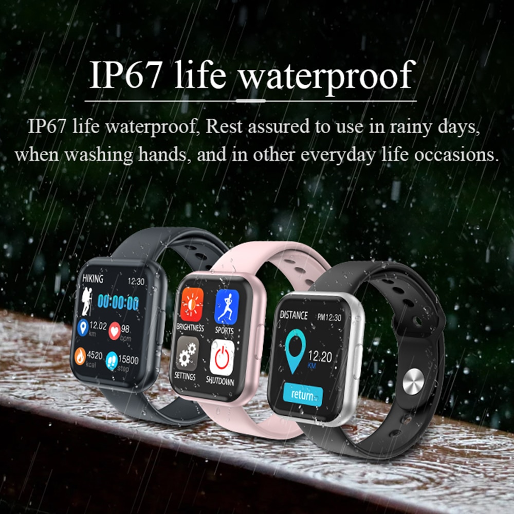 Montre intelligente Android montres pour femmes Bracelet de Fitness hommes SmartWatch moniteur de fréquence cardiaque Sport Bracelet pour iphone Pk P80 P70