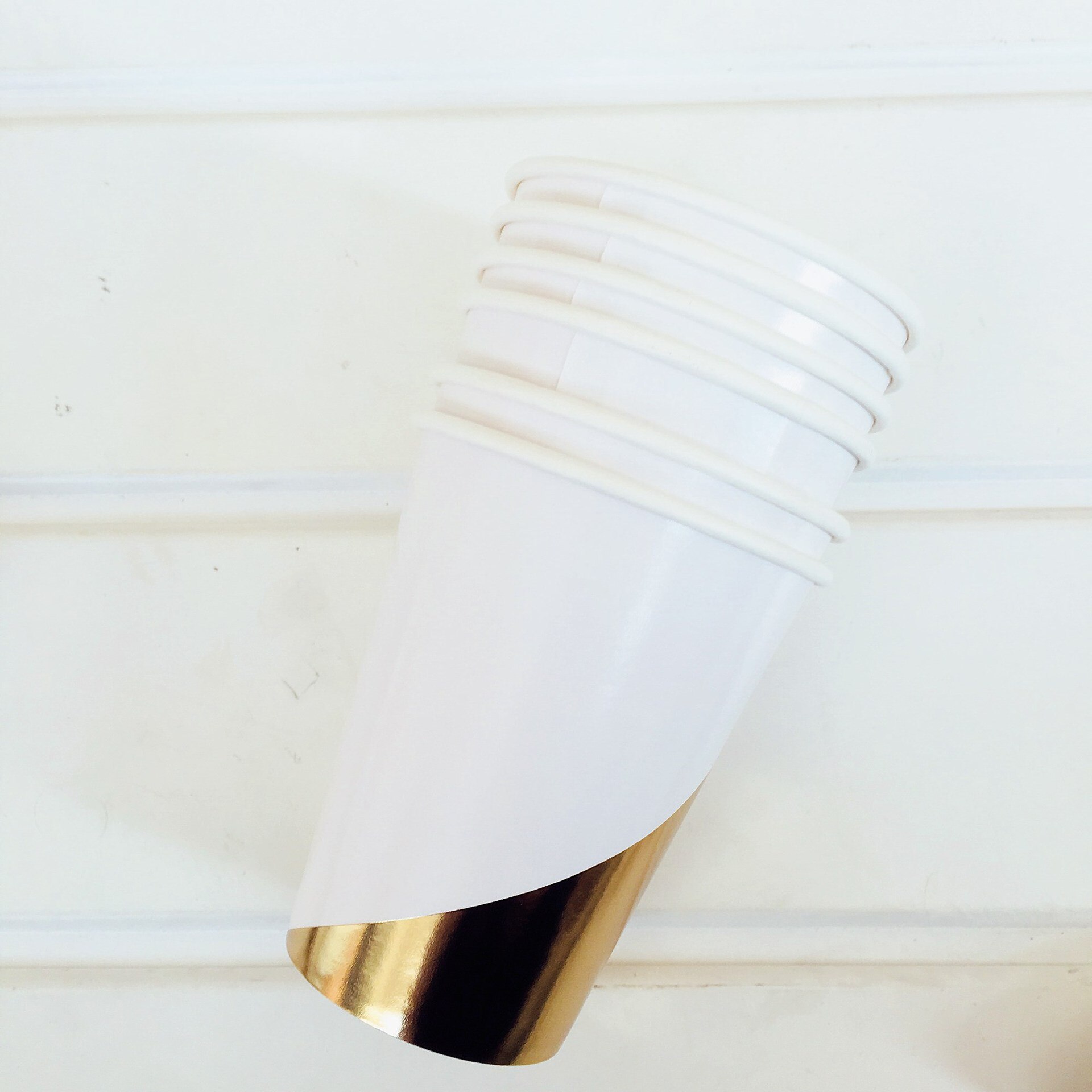 Verjaardagsfeestje Wegwerp Papieren Plaat Cup Milieu Stro High End Picknick Diner Set Bedrijf Ceremony Servies Decoratie: A cup 8pcs