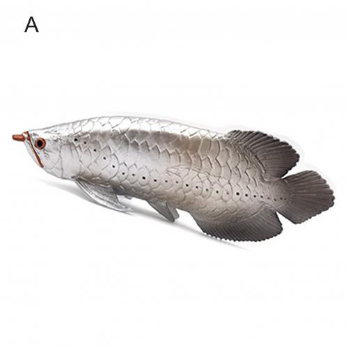 Süßwasser Chinesische Stör Arowana Fisch Simulationsmodell Spielzeug - Realistisches Tierfigur: A