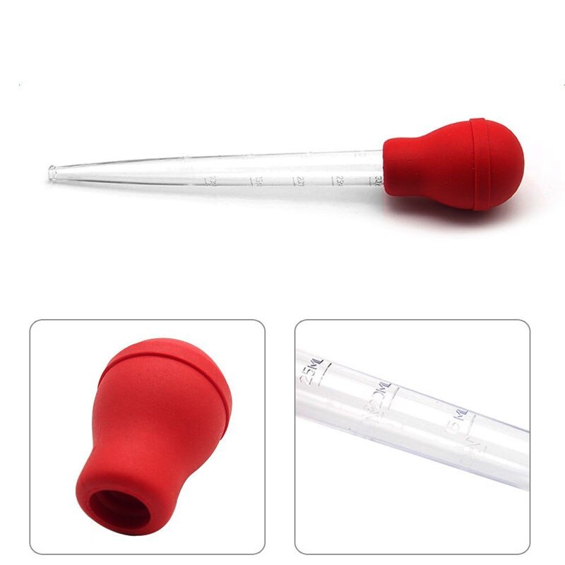 1 stk 30ml plast kalkun baster med en stor silikone pære let grill madlavning værktøjer køkken vigtigt