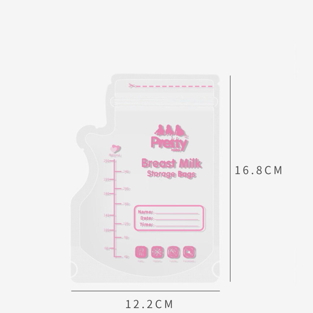 30 Pcs Transparent Milk Freezer Bags Breast Milk Storage Bags Milk Pouches for Toddlers Infants