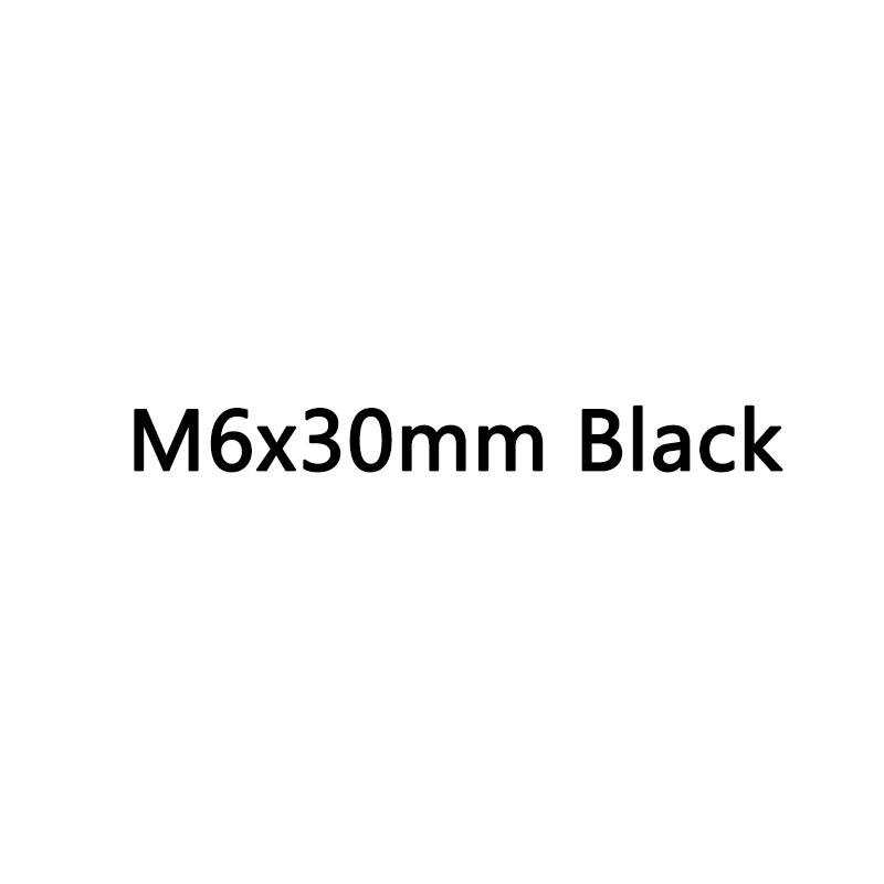 Wanyifa Titanium Ti Bolt Screw Conical Tapered Head Bolt for Bicycle Headset M6 x 20 25 30 35mm: M6x30mm Black