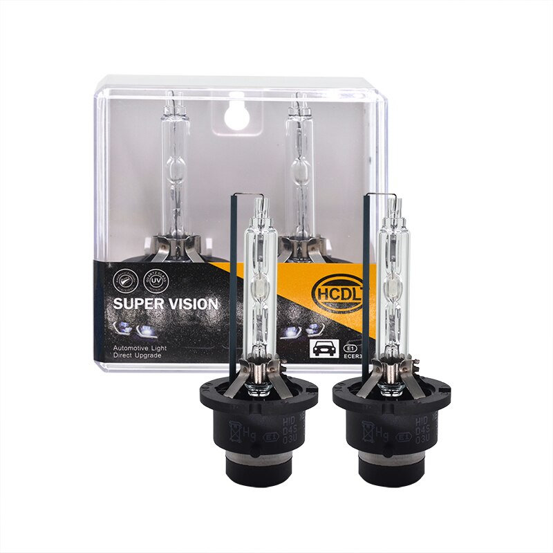 Hcdlt 2 stk  d2s d2 d4 d4s xenon gjemte seg pærer 35w 5500k hvite raske lys gjemte seg lampe lys erstatning til frontlys ballast sett