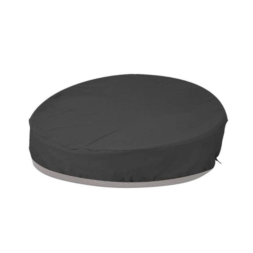 210D Oxford Doek Zwarte Ronde Meubilair Tafel Cover Outdoor Ronde Waterdichte Daybed Cover Stofdicht Tuinmeubelen Cover: green