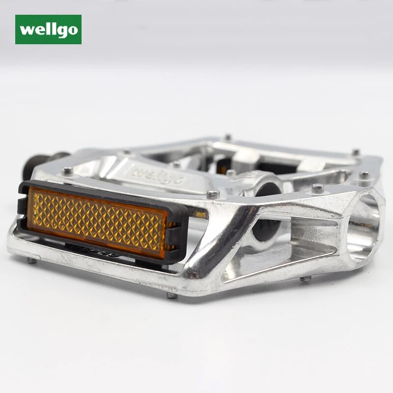 Wellgo Fiets Pedaal B249DU Aluminium Ultralight Fiets Pedaal Cr-Mo Staal Doorn Dubbele Du Dragende Pedalen Fietsonderdelen