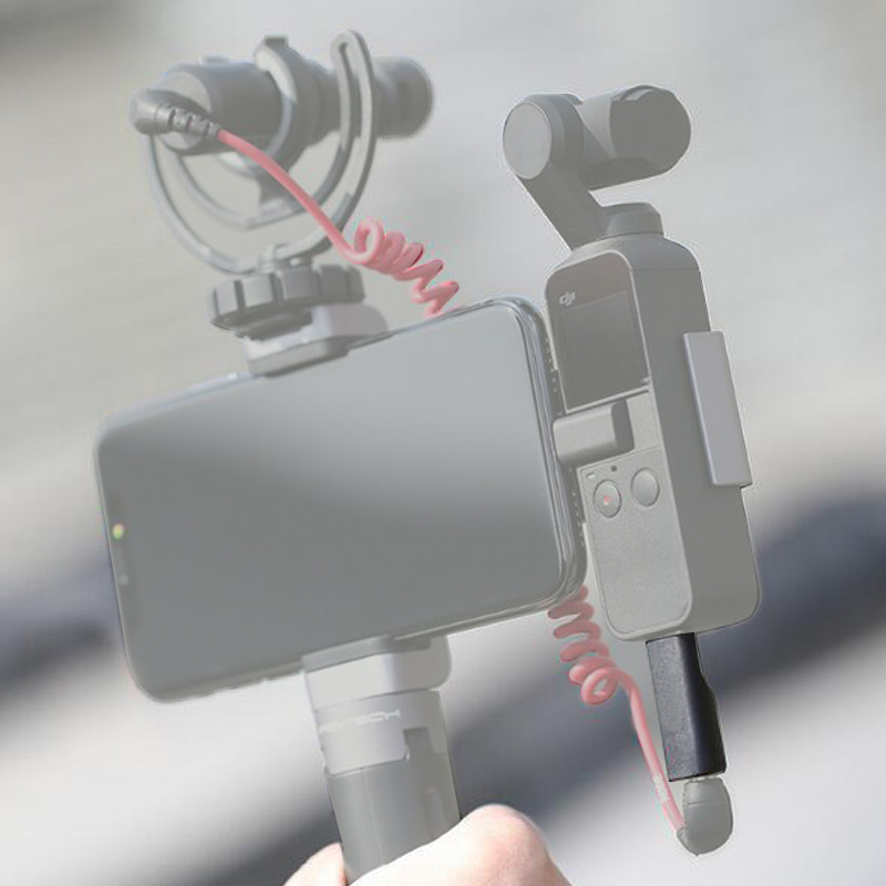 Voor Osmo Pocket 3.5Mm Mic Adapter Ondersteunt Externe 3.5Mm Microfoon Mic Adapter Met 3.5Mm Microfoon Voor Dji osmo Pocket