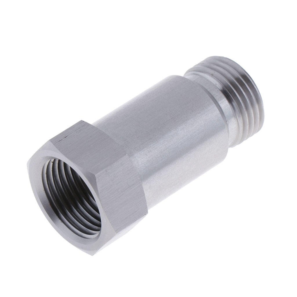 Stainless Straight O2 Sensor Extension Spacer Fix Adapter 45mm - M18 X 1.5