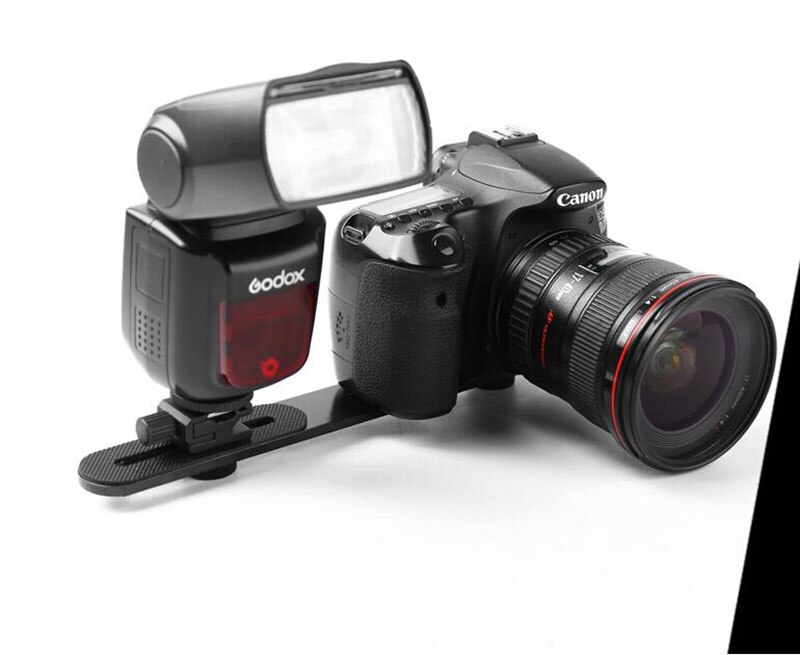 Dubbele Fotografie Beugel Flash voor Speedlite Video Licht Handgreep Camera Speedlite statief Beugel