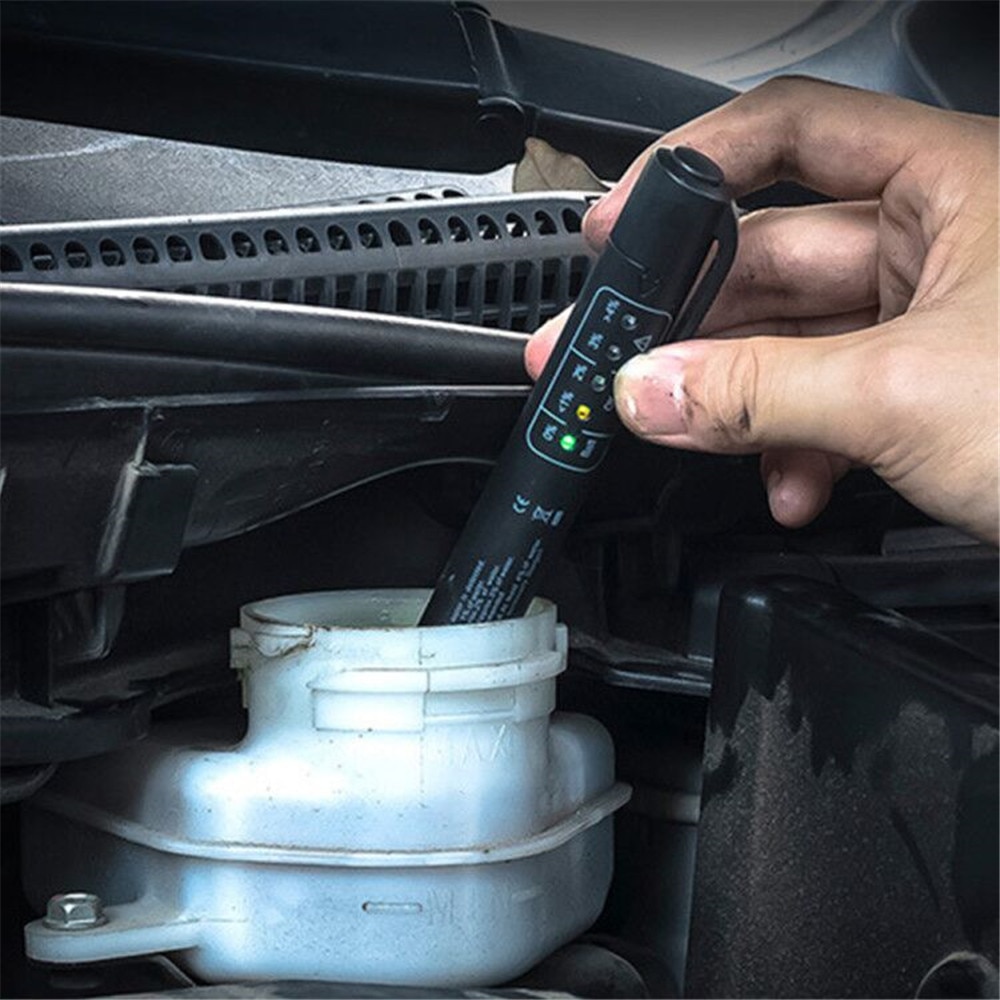 Probador de líquido de frenos de coche, herramienta de diagnóstico preciso de coche, 5 LED, Pluma de control de de aceite, probador Universal de líquido de frenos, pruebas Automotrices