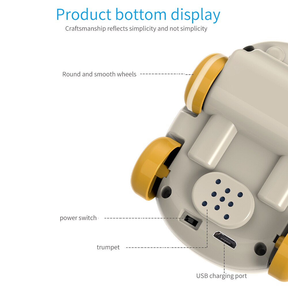 Mini Karikatur Ebene RC Auto Hand Kontrolle Induktion Spur 360 grad Drehung Folgenden mich Modell Elektrische nette kleine Auto freundlicher spielzeug