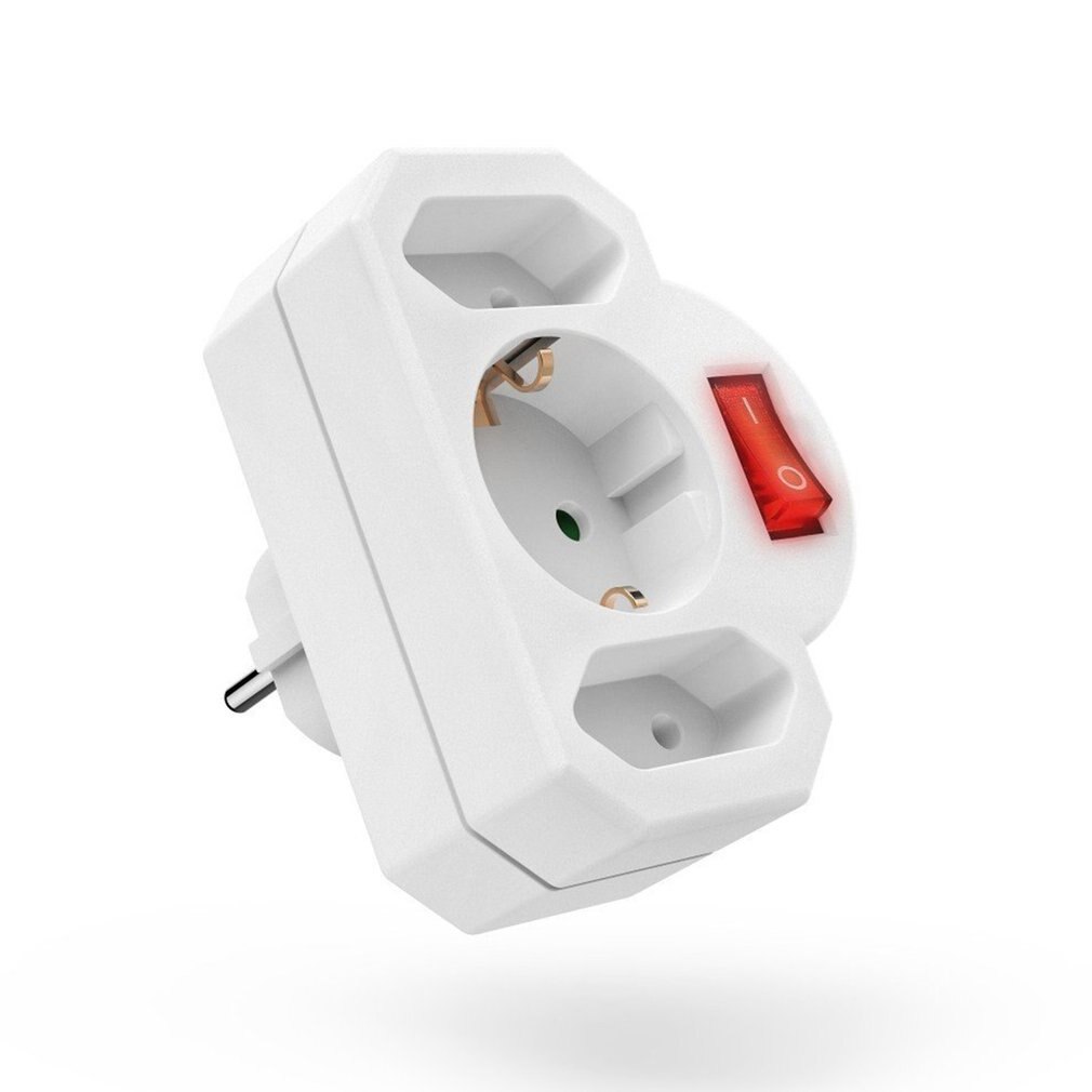 Convertidor de enchufe un giro múltiples dos o tres agujeros adaptador de expansión multifunción enchufe de conversión de energía