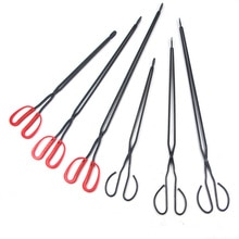 BBQ Home fire tongs long handle flat garbage garbage pickers hand iron pliers sanitation cleaning folder barbecue charcoal clamp