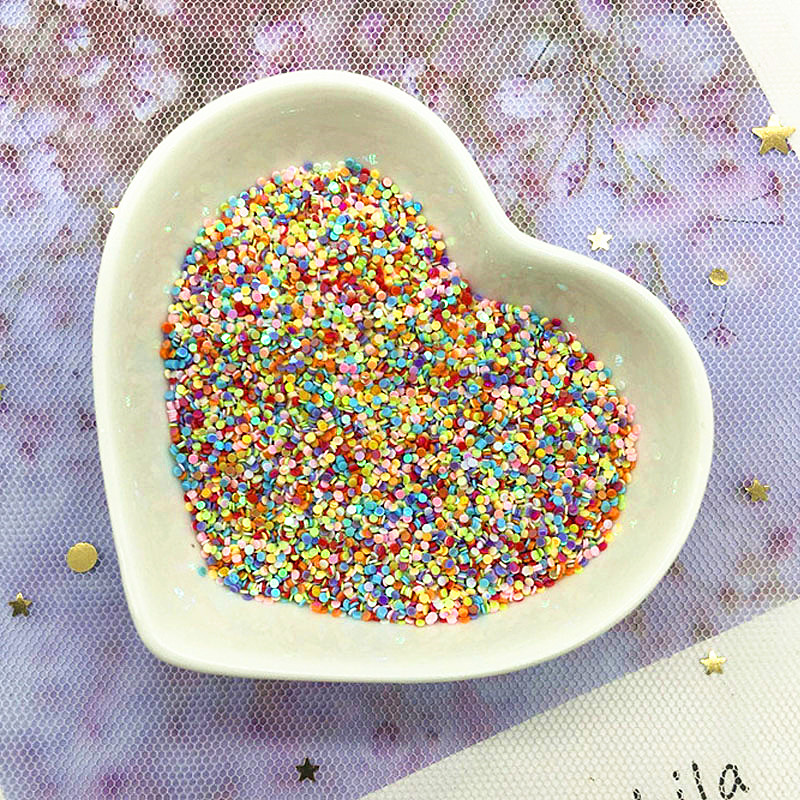 Multi taille 1mm 2mm cercle point forme Pvc Paillettes en vrac fête artisanat Nail Arts Sequin mariage décoration confettis 10g: ab mix / 2mm 4000pcs 10g