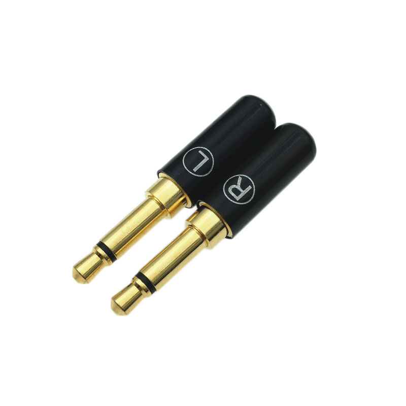 1 Paar Mini 3.5Mm 2 / 3 / 4 Pole Audio Plug L + R 3.5 Mono / Stereo male Adapter Met Clip Jack Voor Diy Hoofdtelefoon Connector: 3.5mm 2Pole Mono