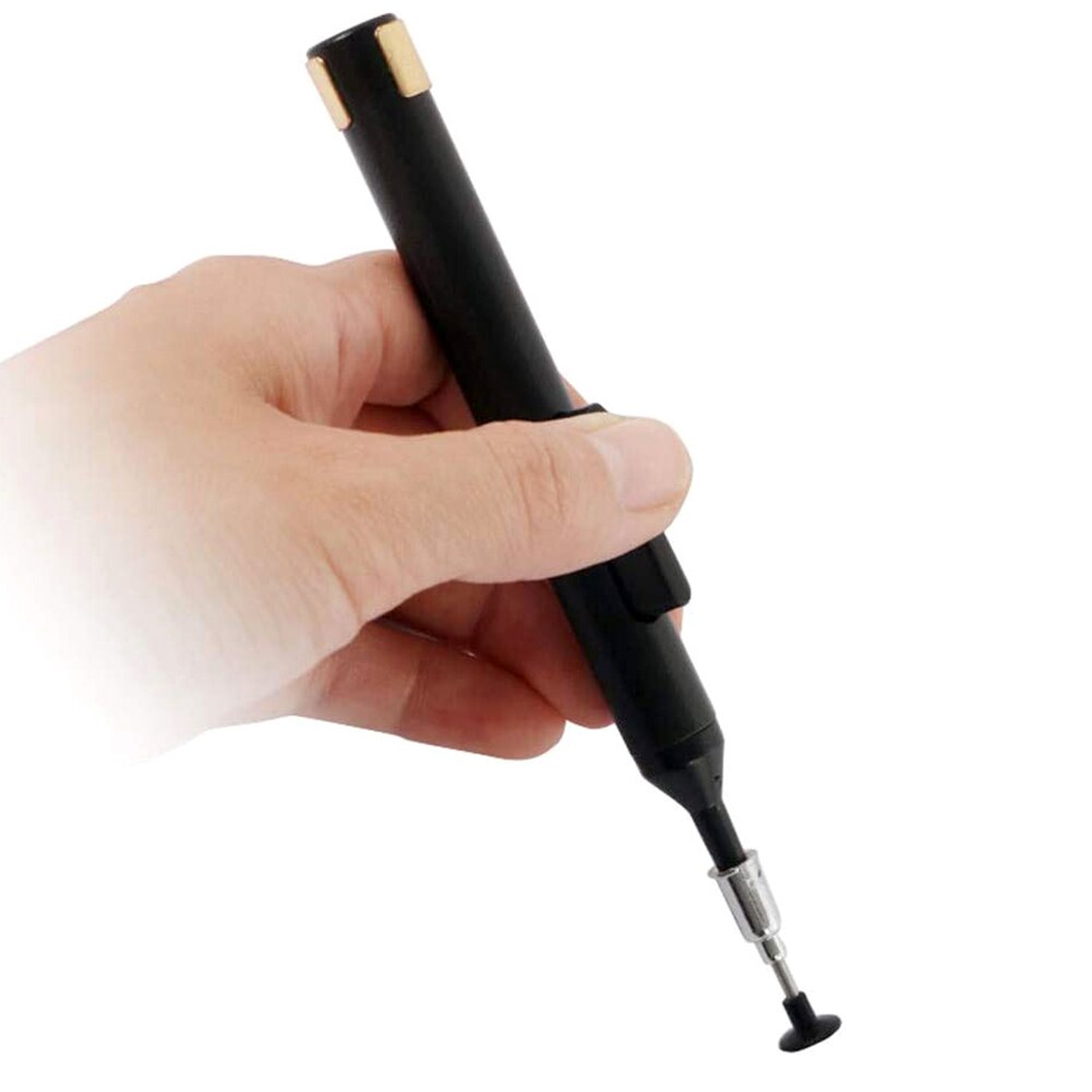 Solder Desoldering Pumps 15cm Anti-Satic IC Vacuum Pick Up Pen Remover with 4 Suction Heads for BGA SMD Solder Desoldering Pumps