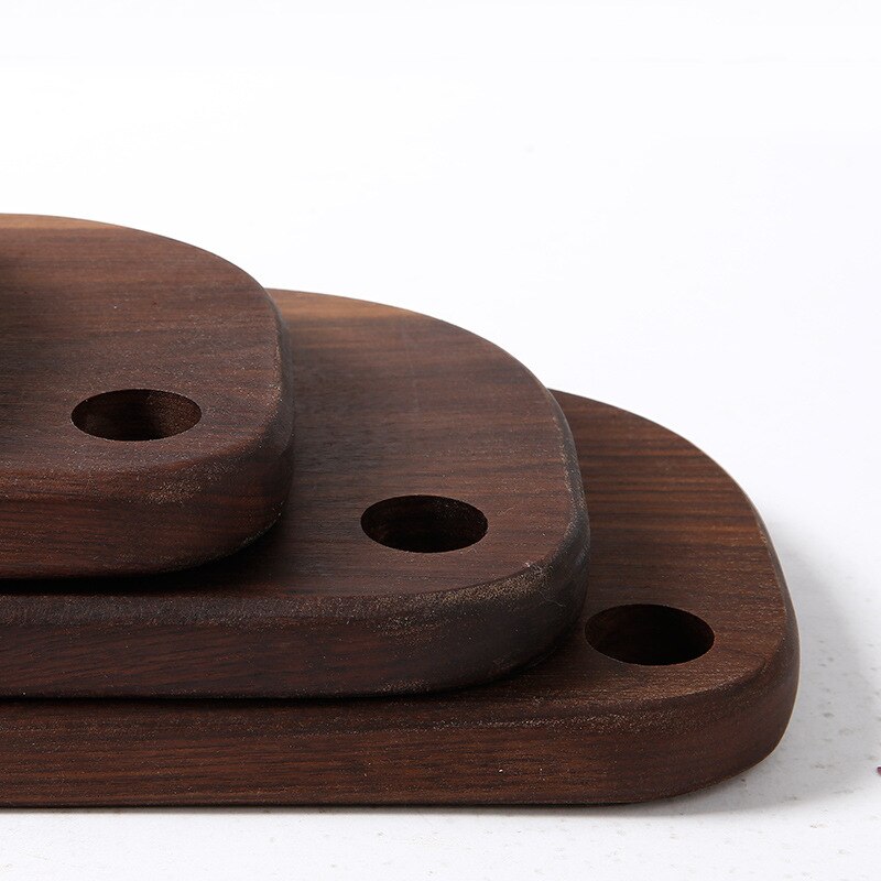 Breadboard cooking board whole wood unpainted sushi tray black walnut solid wood cutting board kitchen handmade wooden
