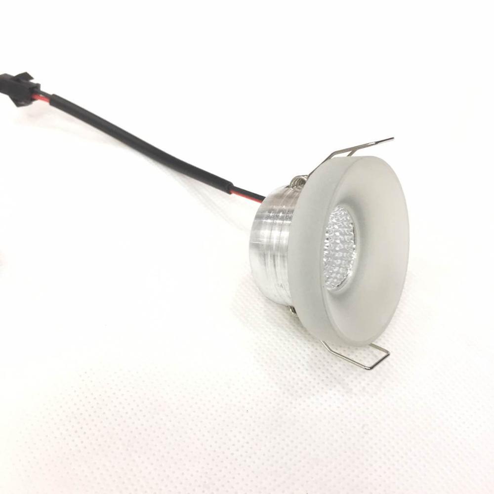 Ac230v mini dunlampe ledet 1pc/ mye mini ledet downlight hvit rund takspot lys panellys innfelt aluminiumslampe varm