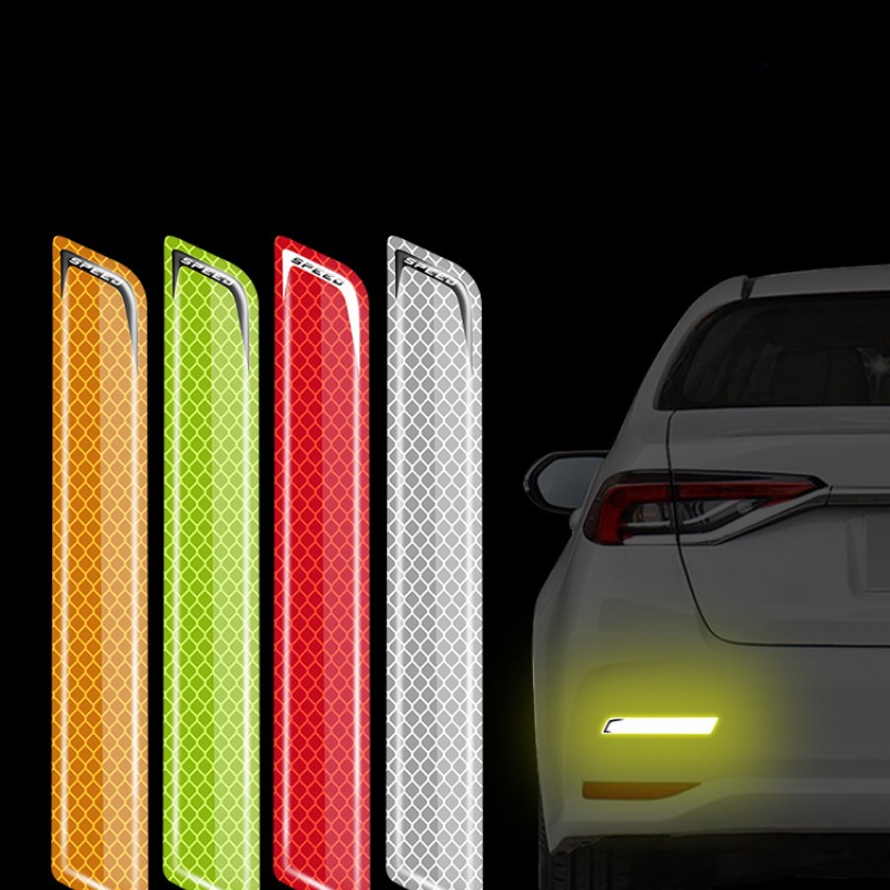 Nadkola samochodowe, przednie i tylne zderzaki, nocne odblaskowe dekoracyjne naklejki samochodowe, uniwersalne naklejki ochronne na karoserię, naklejki