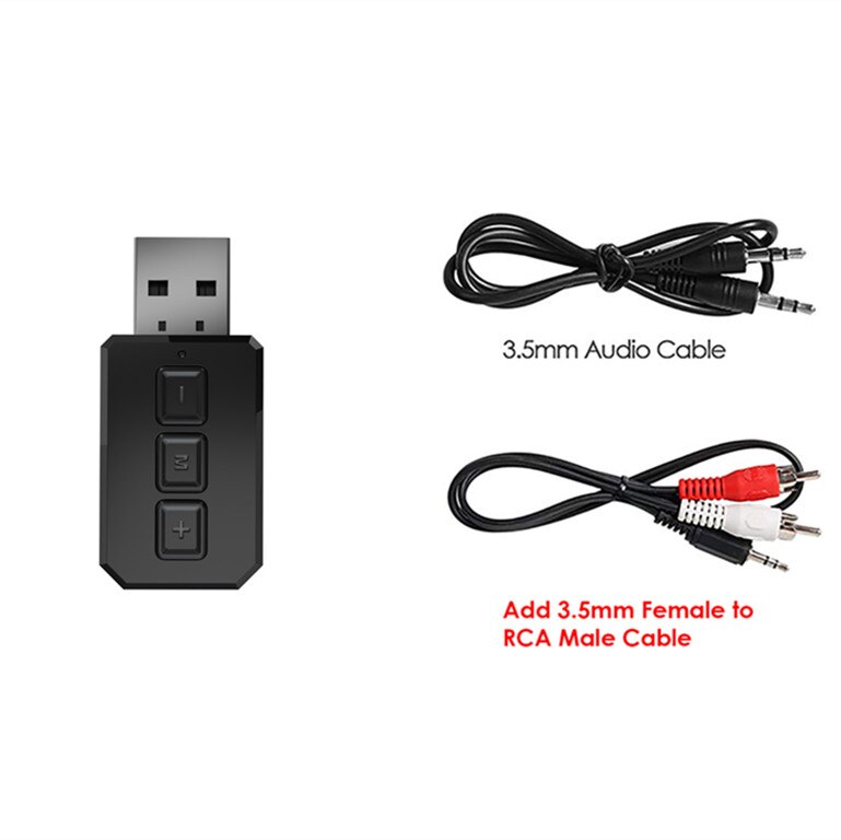 USB Bluetooth 5,0 Adapter Empfänger Absender Drahtlose USB Bluethooth Dongle Mit Mic Für Auto PC Laptop TV Computer Headphon: Möglichkeit 2