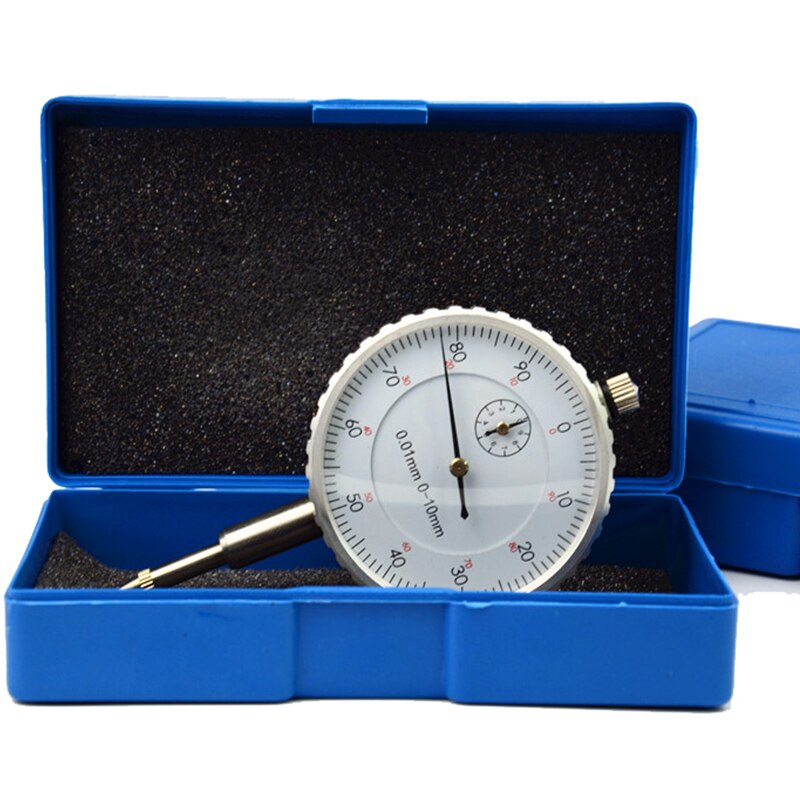 Precision Dial Indicator Gauge 0-10mm Meter Precise 0.01mm Resolution Indicator Gauge Mesure Instrument Tool Dial Gauge