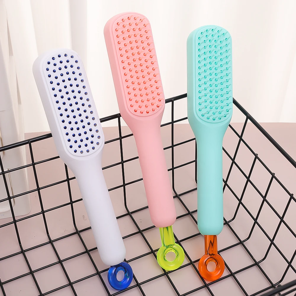 Peigne télescopique Portable, brosse de Massage du cuir chevelu, autonettoyant, antistatique, brosse à cheveux facile à nettoyer, outil de coiffure