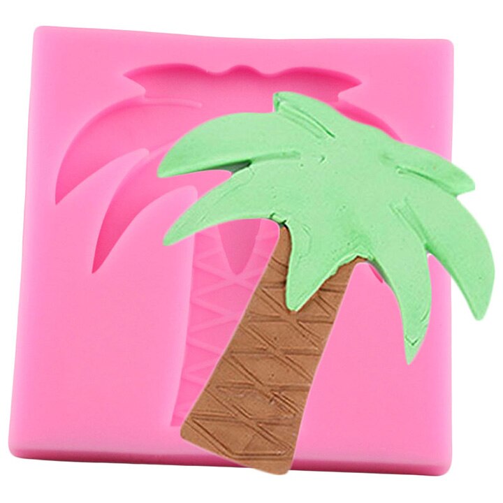 Moule en Silicone flamant rose, fleur, tortue, feuille, chocolat, Fondant, fête d&#39;été, outils de décoration de gâteaux, résine, argile: CC389