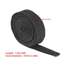 25FT Nylon Protective Sleeve Sheath Cable Cover Welding Tig Torch Hydraulic Hose Nylon Protective Sleeve Cable Sleeve Wire Gland