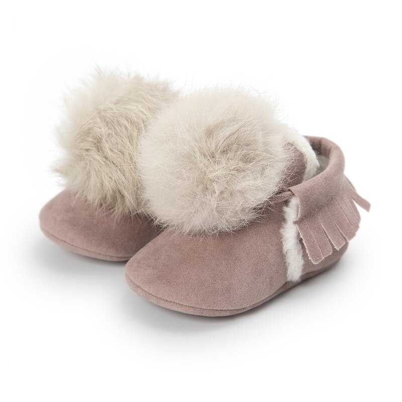 Winter Baby Kids Jongen Meisje Peuter Kwastje Crib Soft Booties 0-18 M: AP / 2