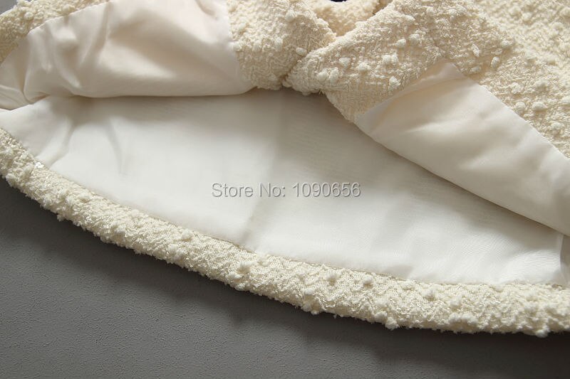 Hooyi Meisjes Vest Kinderen Jas Dot Vlinder Kids Jassen Mode Zuigeling Blouses Outfits Beige 2 3 4 5 6 7 Jaar