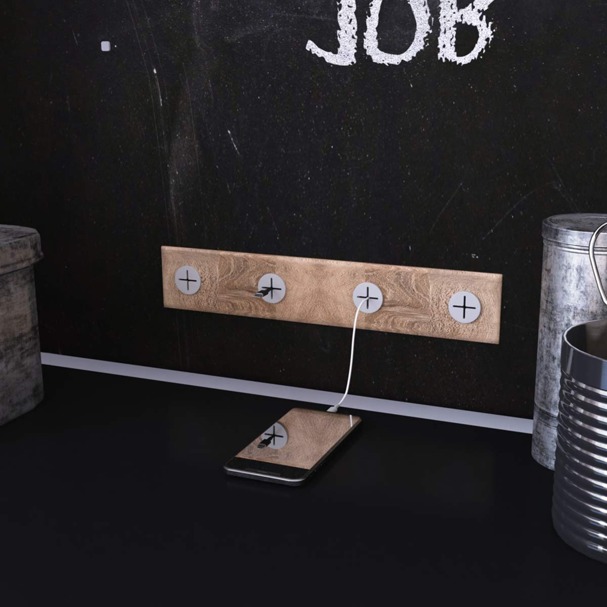 20 Pieces Flexible Silicone Cable Cord Grommets Rubber Grommets for Table,TV Console and Furnitures Hole Cover