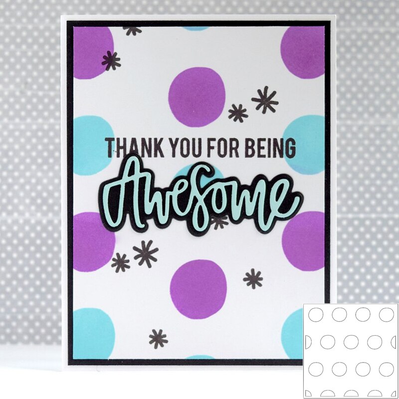 Bubble Stencil for DIY Scrapbooking DIY Paper Cards Making Craft Fun Plastic Templates Decoration Embellishment