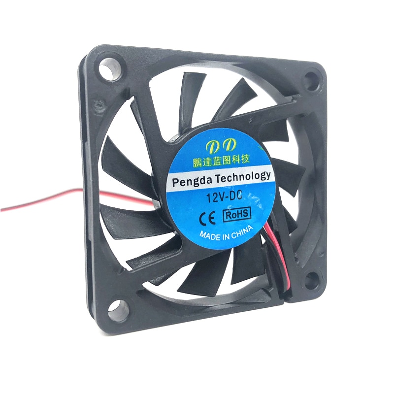 Neues Kugellager Öllager 6010 60mm 60x60x10mm DC 5V 12V 24V Ultra dünner Leise Grafikkarten lüfter Lüfter mit 2-poligem Lüfter