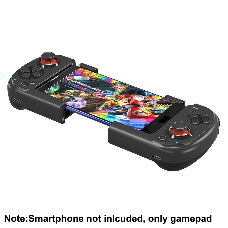 Mocute 061 Gamepad Draadloze Bluetooth Links Rechts Split Game Controller Type-C Gaming Draagbare Joystick Gamepads Voor Android-Pc: Black