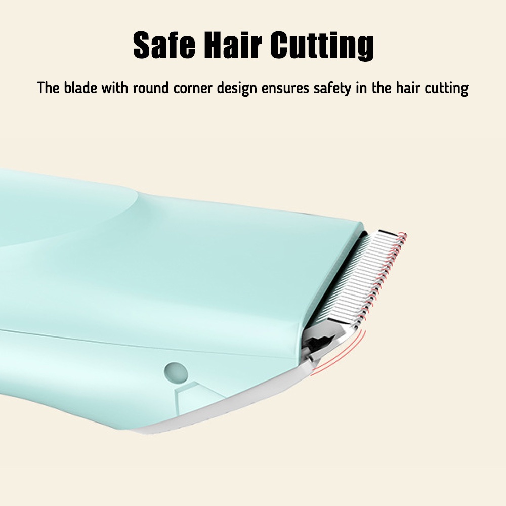 2022 Electric Baby Hair Clipper Quiet Hair Trimmer IPX7 Waterproof Cordless Haircut Kit with Haircut Cape Cleaning Brush