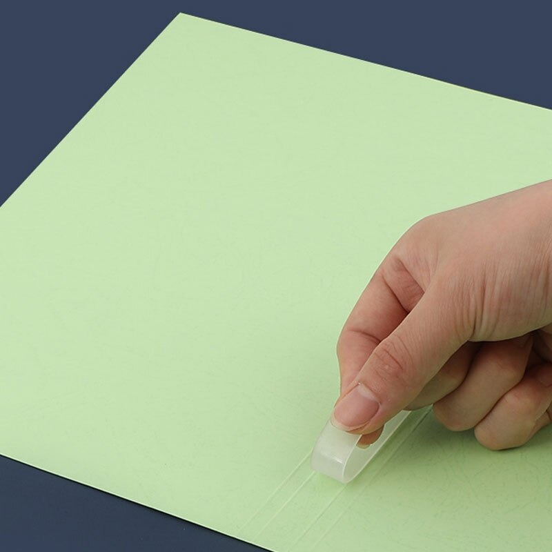 20pcs 4/6/8mm Document binding melt glue tape Transparent for A4 Documents/Contracts/Examination Papers/Notebook Student Sc