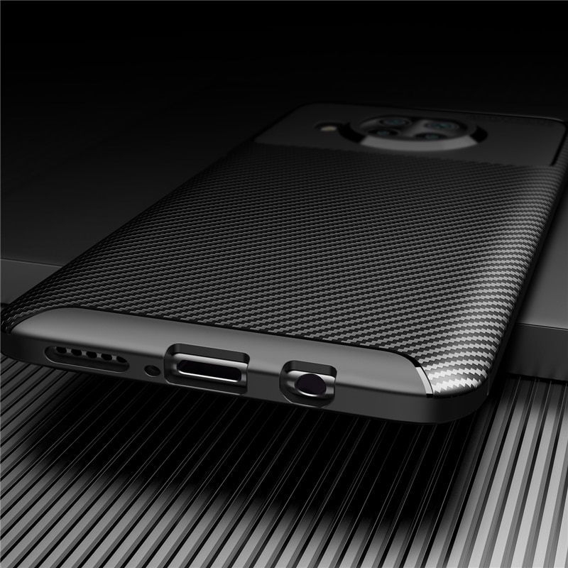 For Xiaomi Mi 10T Lite 5G Case Silicone Slim Carbon Fiber Anti-knock Case For Xiaomi Mi 10T Lite 5G Cover For Xiaomi 10T Lite 5G