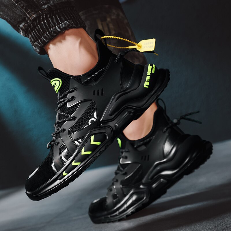 Flut Schuhe Männer Sommer Trend Schuhe Gittergewebe Sport Schuhe Erhöht Netz verrotten Papa Schuhe Sommer Atmungs männer Dämpfung Schuhe