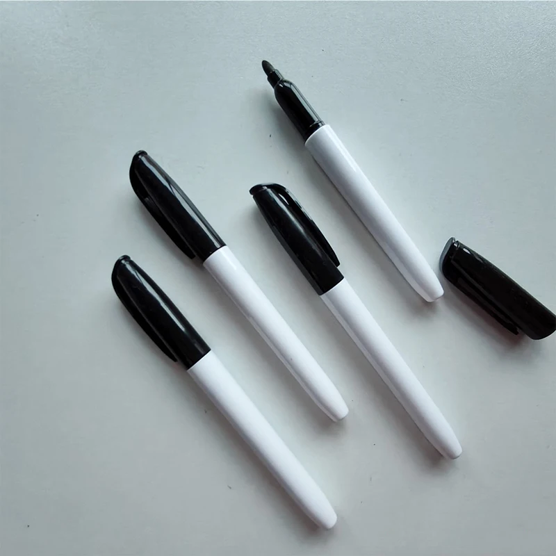4/12 stuks whiteboard markeerstift af te vegen sneldrogende marker op waterbasis repetitief uitwisbaar zwart voor leraar schoolkantoor