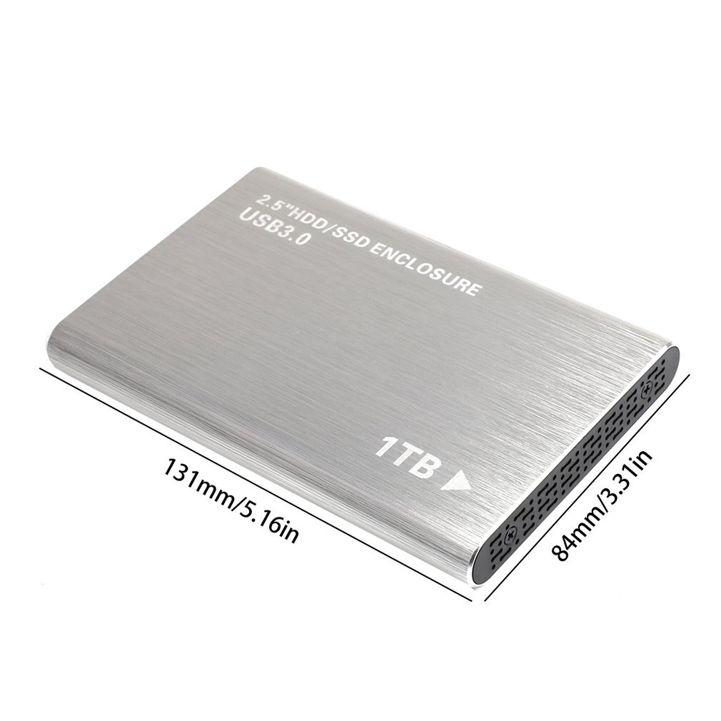 Tragbare Aluminium Runde Kante Festplatte Usb 3,0 2Tb 1Tb Externe Festplatte Festplatte Hdd Für Pc Windows computer