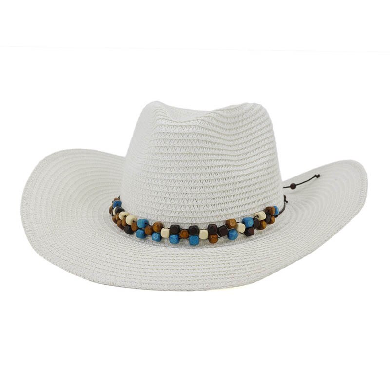 Olkihattu western cowboy hatut naisille cowgirl kesähatut naiselle aurinkohattu nahkahelmillä vyö rantalakki panama lippalakit: 4